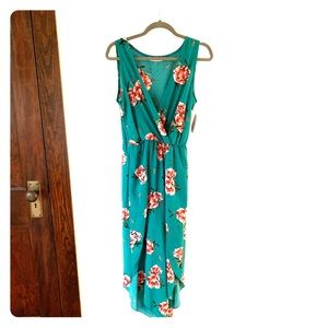 Green floral jumpsuit